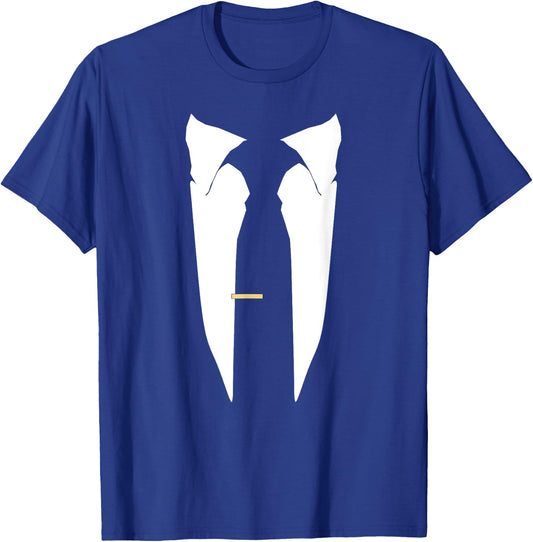 Suit Tie Wedding Tuxedo Prom Bachelor Ceremony T-Shirt - T-Shirt | Royal