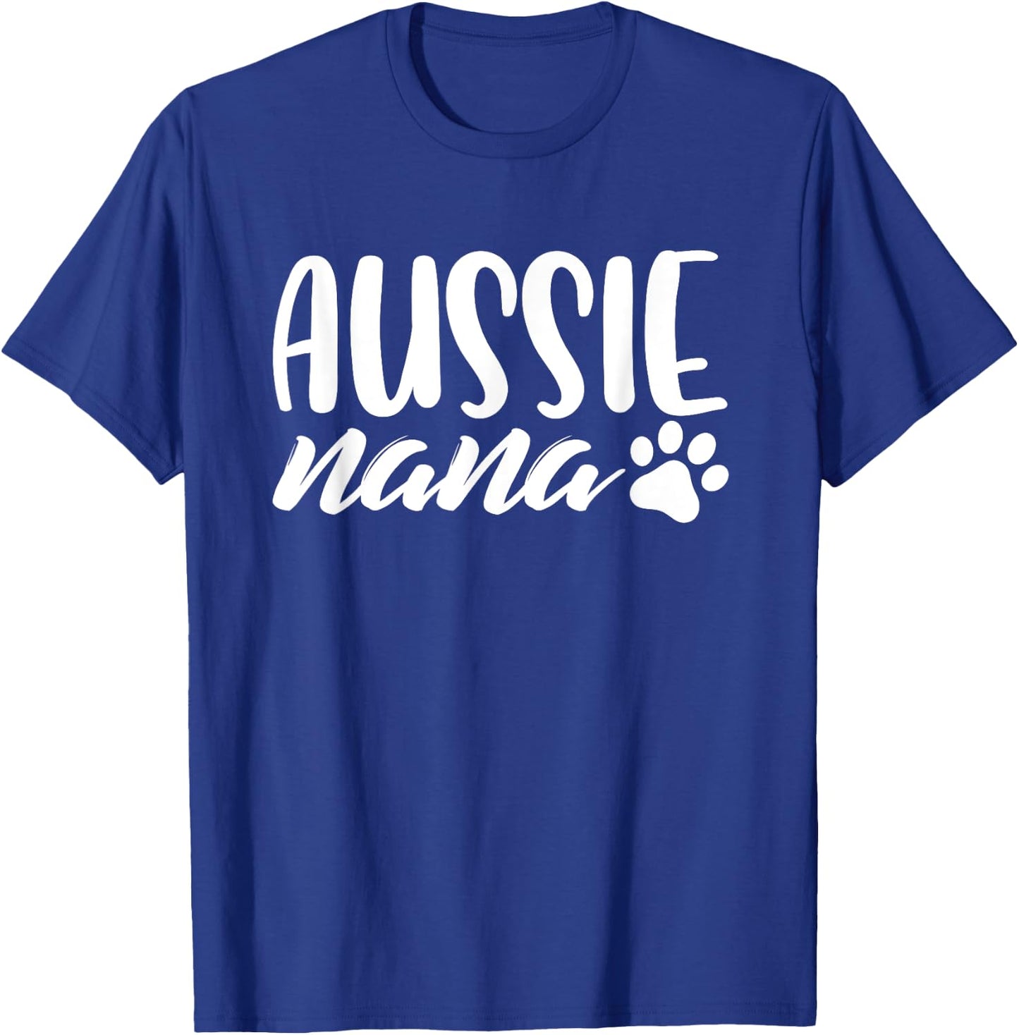 Aussie Shepherd Nana Dog Grandma Australian Dog Lover Gifts Men Women Girls Kids T-Shirt - T-Shirt | Royal