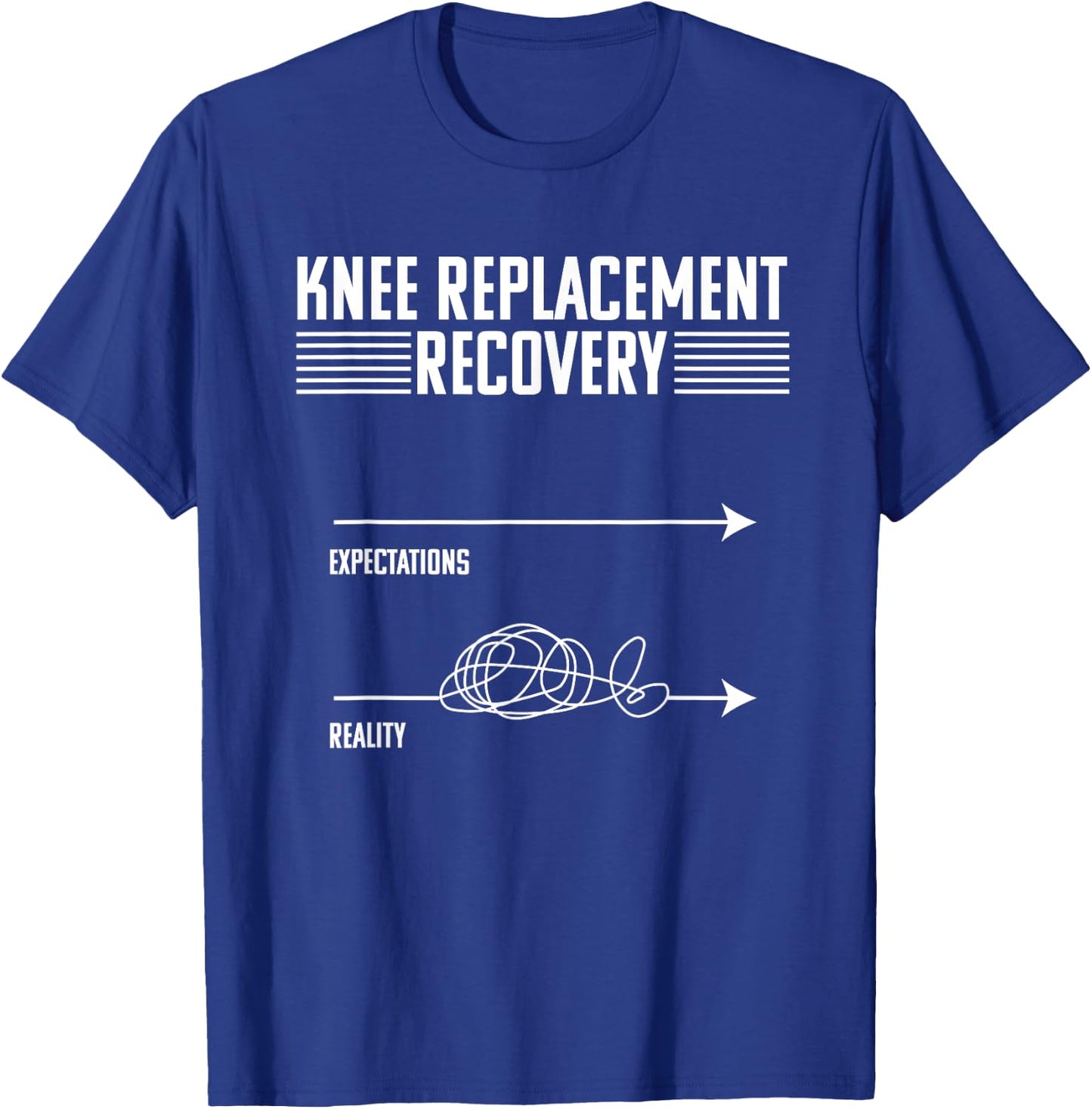 Knee Replacement Surgery Funny Joint Recovery Gag T-Shirt - T-Shirt | Royal