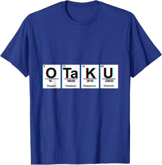 Science Geek Periodic Table Otaku Anime T-Shirt - T-Shirt | Royal