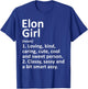 ELON GIRL NC NORTH CAROLINA Funny City Home Roots Gift T-Shirt - T-Shirt | Royal