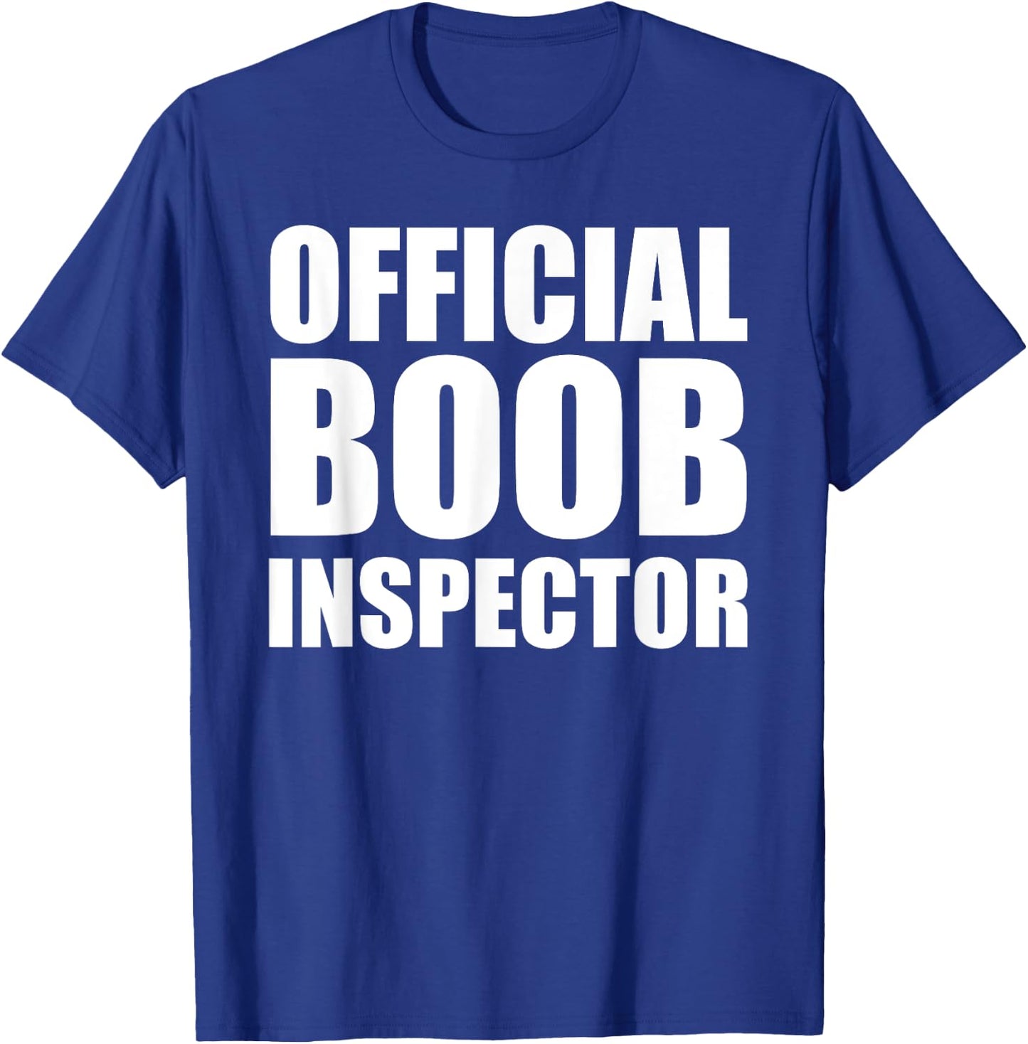 Boob Inspector Halloween Costume Gift Boobs 31st October T-Shirt - T-Shirt | Royal