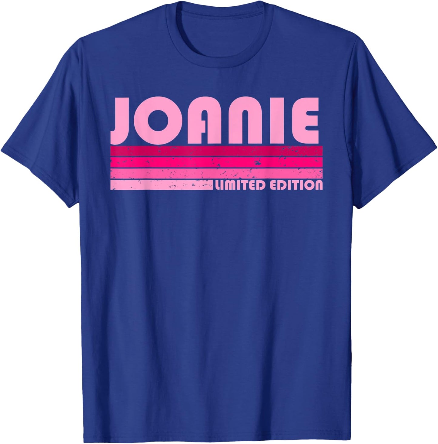 JOANIE Name Personalized Retro Vintage 80s 90s Birthday T-Shirt - T-Shirt | Royal
