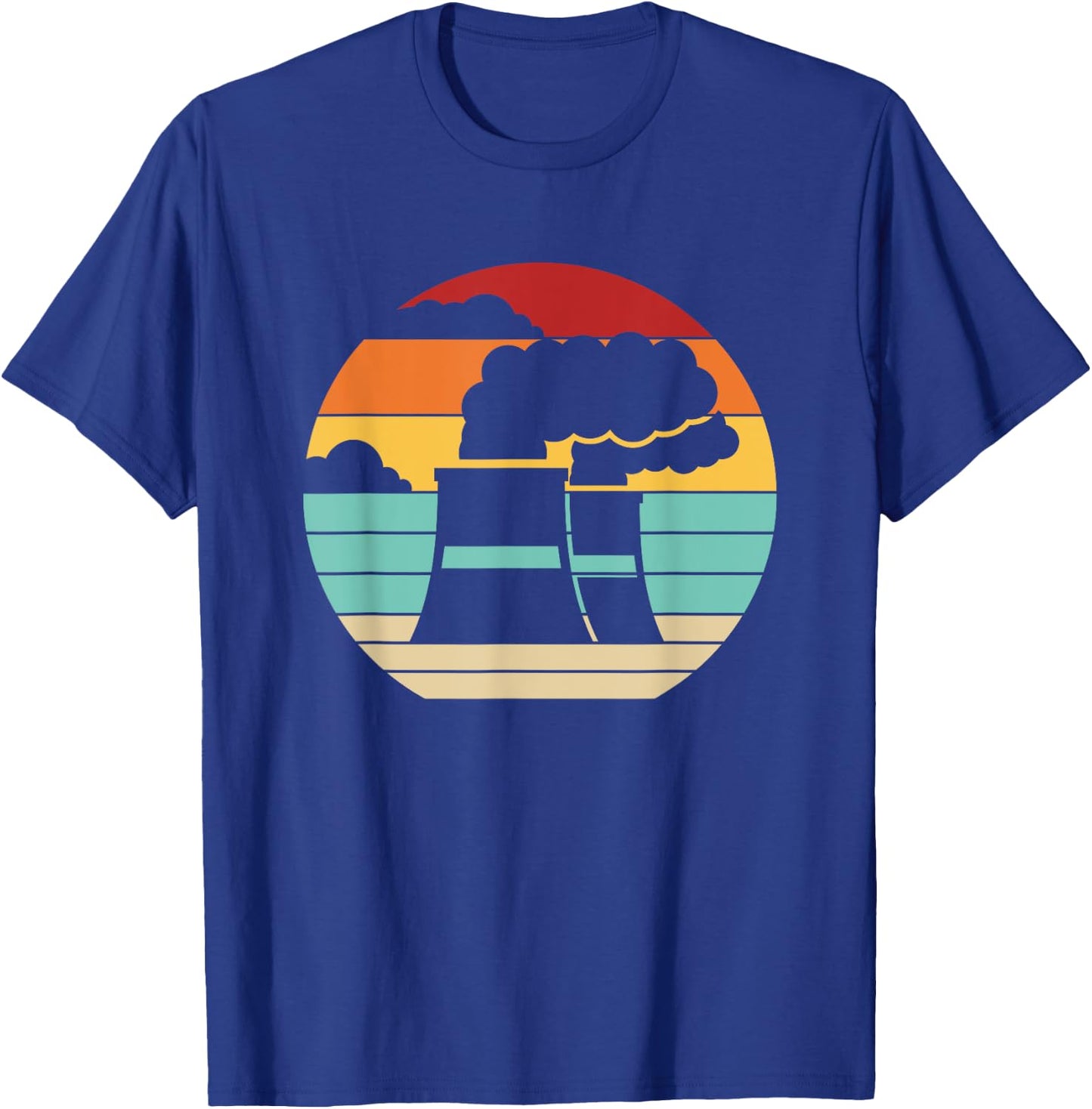 Retro Nuclear Power Plant Energy Uranium Nuclear Engineer T-Shirt - T-Shirt | Royal