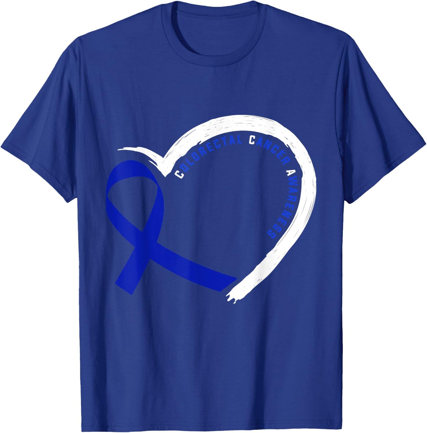 Colorectal Cancer Awareness Gift -Adults Cancer Awareness Black Small Classic Fit Short Sleeve T-Shirt - T-Shirt | Royal