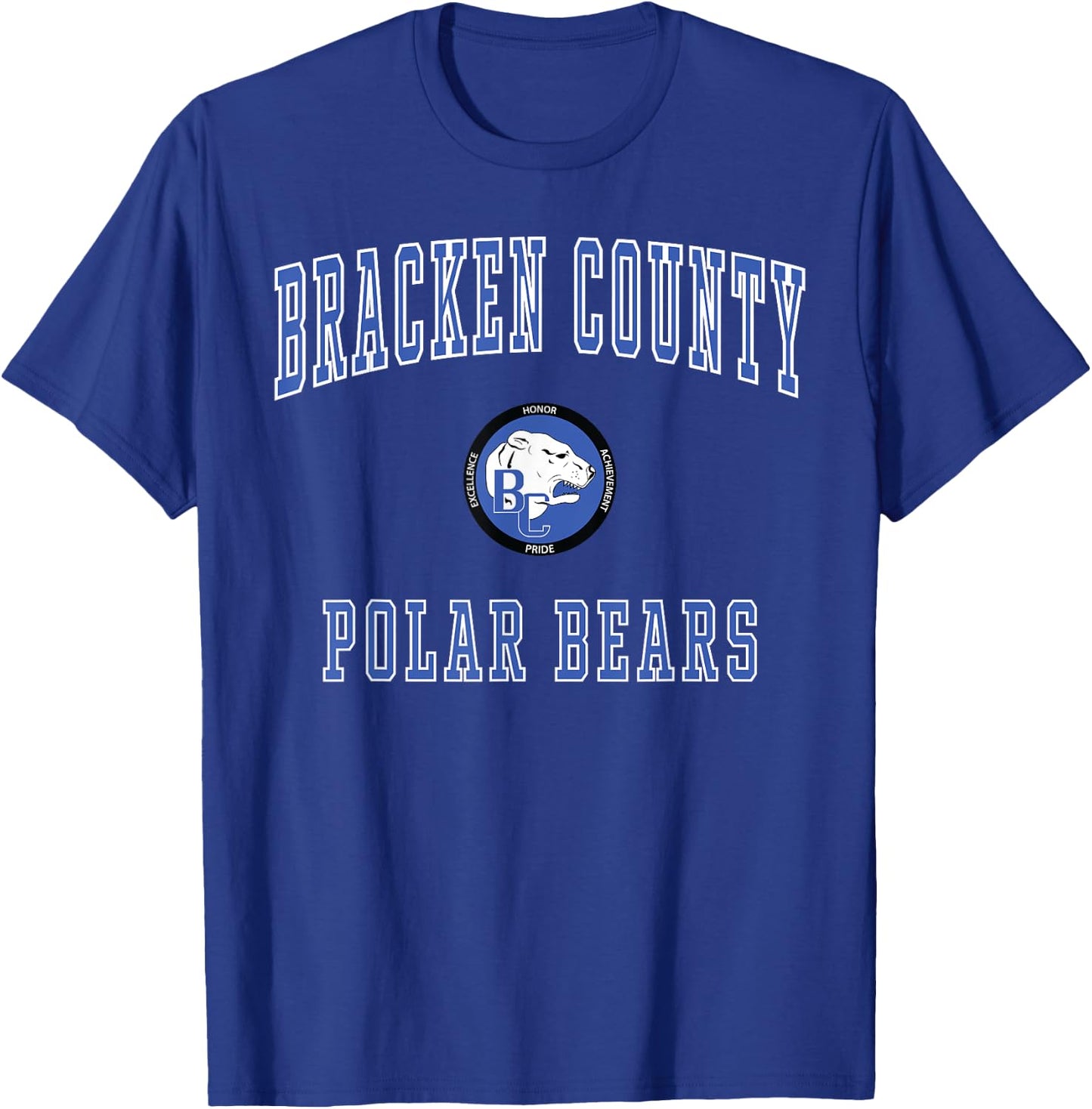 Bracken County High School Polar Bears T-Shirt - T-Shirt | Royal