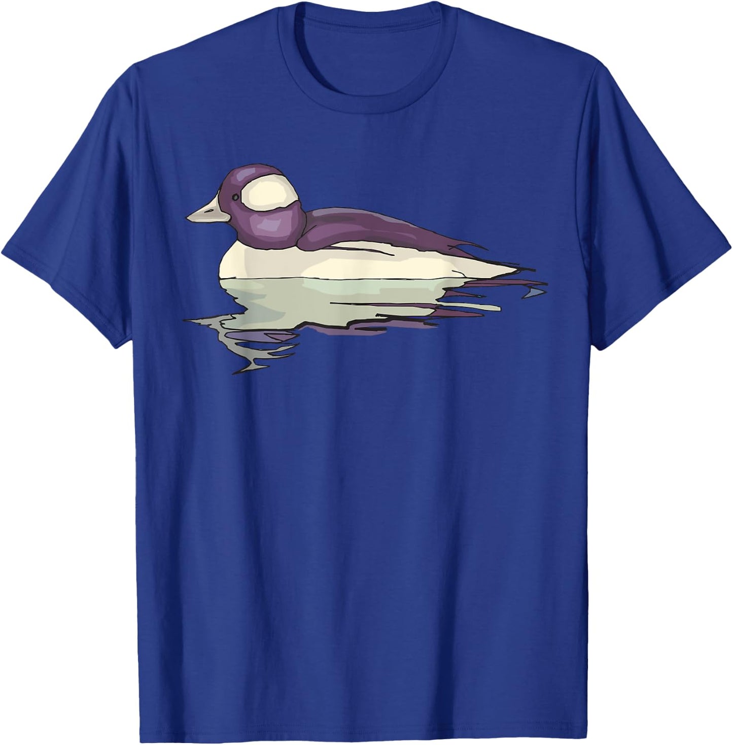 Bufflehead Duck Art Illustration T-Shirt - T-Shirt | Royal