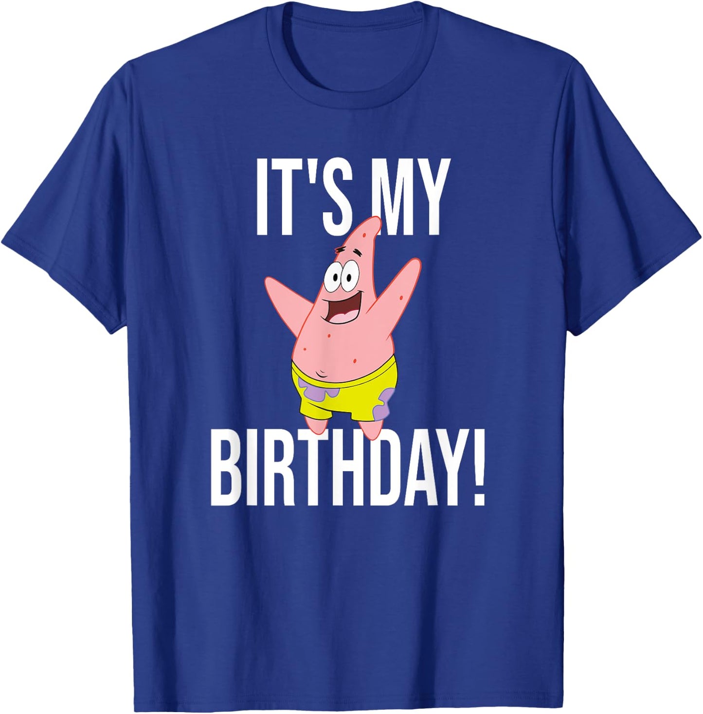 Mademark x SpongeBob SquarePants - Patrick Star - It's My Birthday! T-Shirt - T-Shirt | Royal