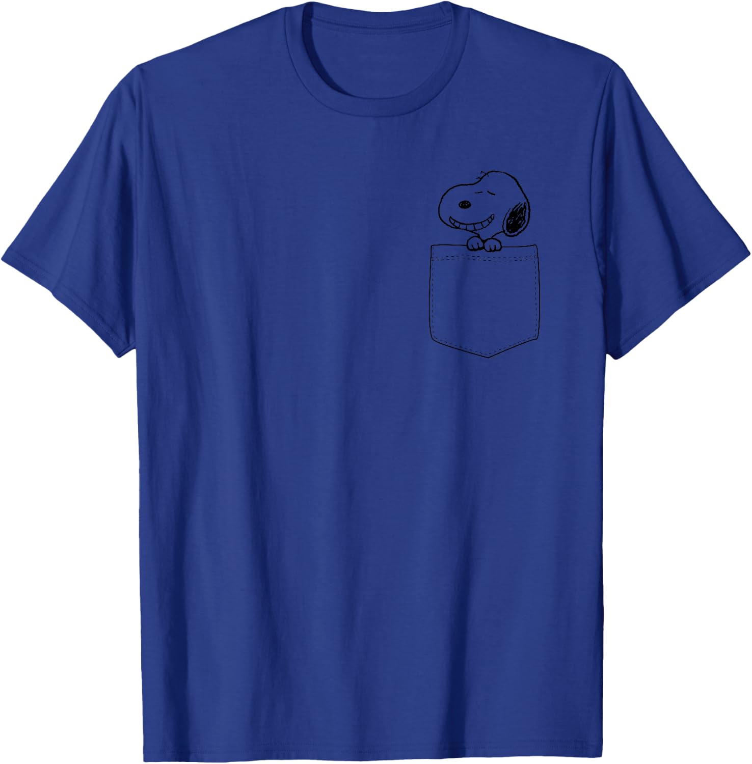 Peanuts Snoopy Pocket T-Shirt - T-Shirt | Royal