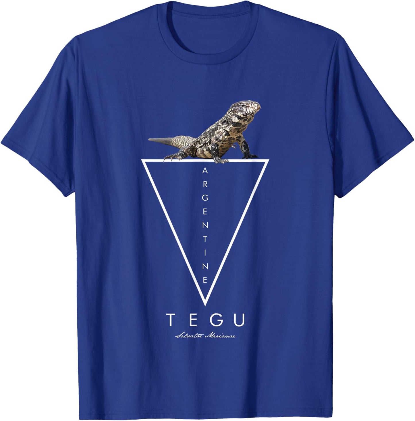 Argentinian Black And White Tegu Geometric T-Shirt - T-Shirt | Royal
