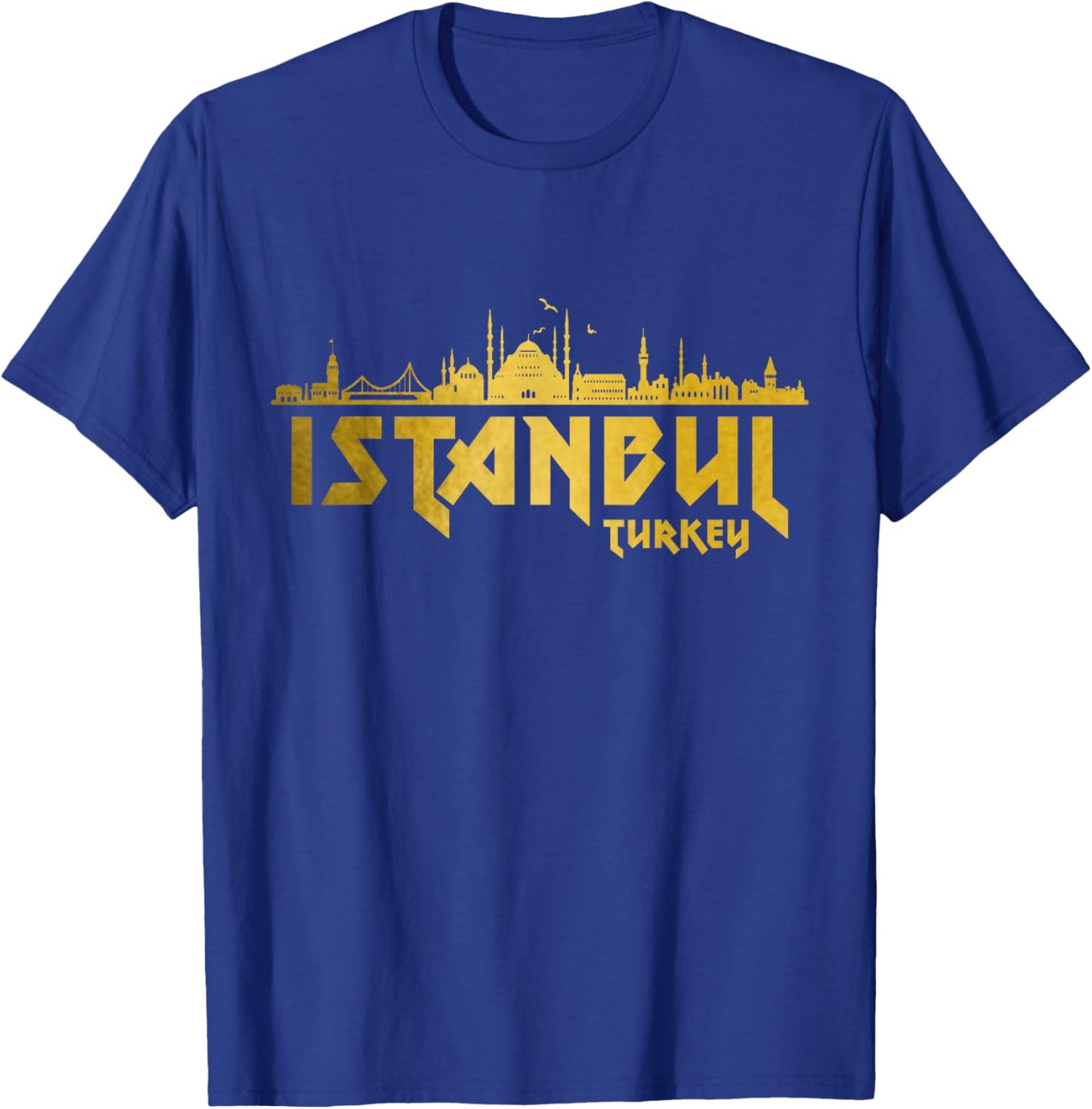 Istanbul Skyline Turkey Turkish Pride Souvenir Turkiye T-Shirt - T-Shirt | Royal