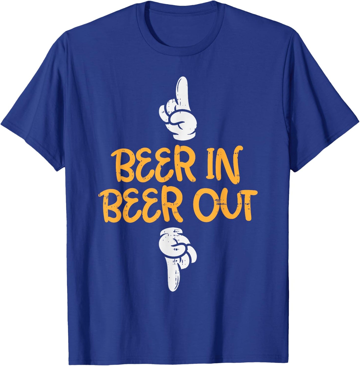 Beer In Out Funny Alcohol Drinking Team Squad Men Women Gift T-Shirt - T-Shirt | Royal