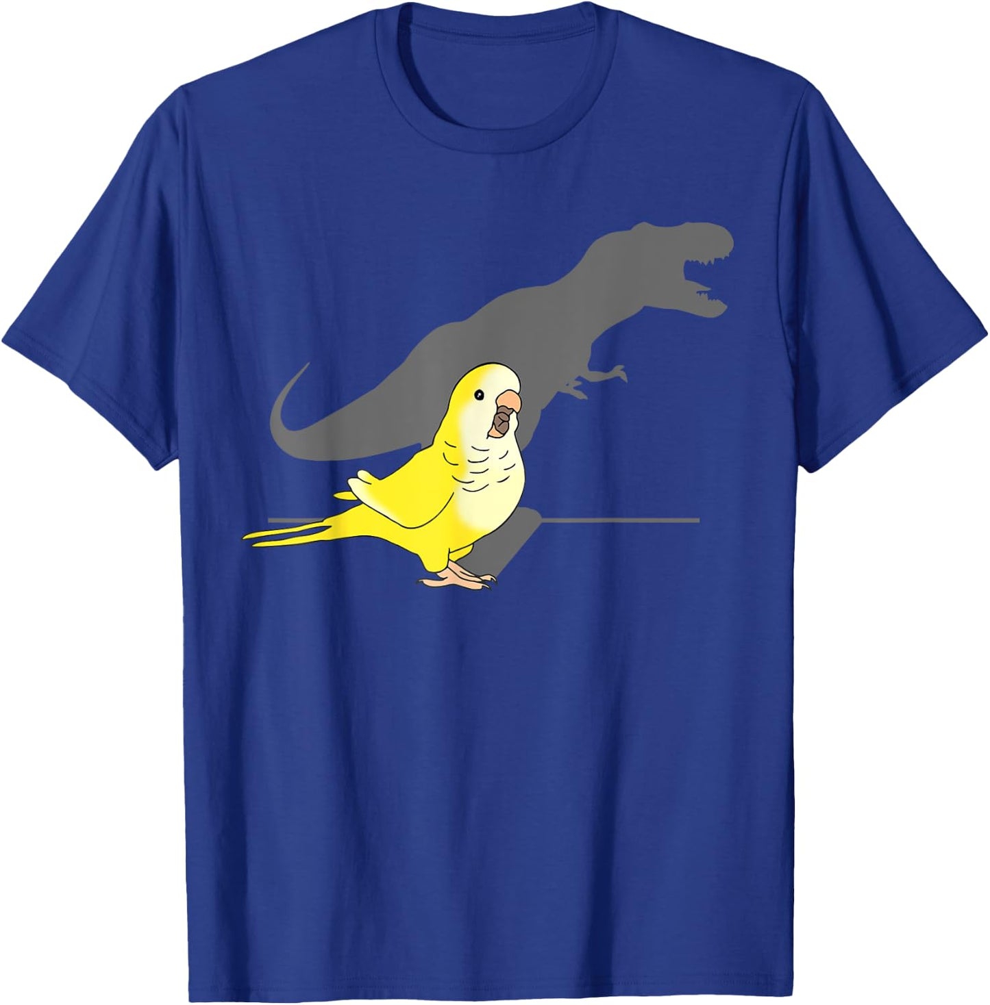 T-rex Yellow Lutino Monk Parakeet, Funny Birb memes Quaker T-Shirt - T-Shirt | Royal
