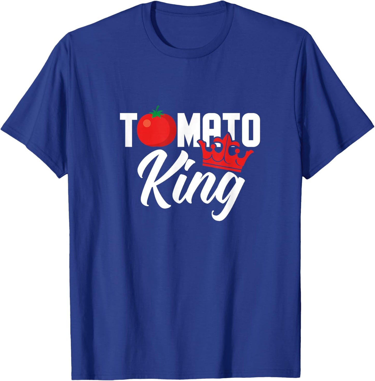 Tomato King Funny Vegan Tomatoes Lover T-Shirt - T-Shirt | Royal