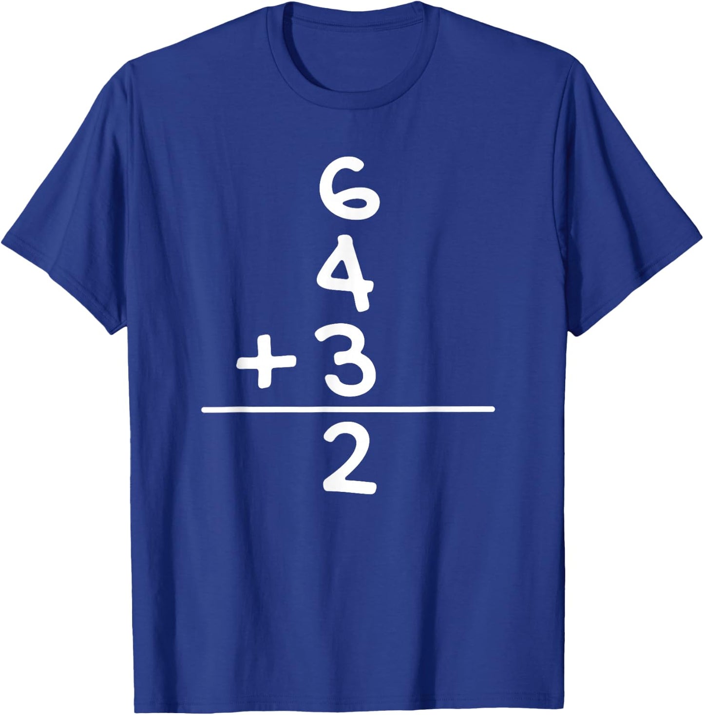 Baseball 6 4 3 Double Play Turn Two Gift T-Shirt - T-Shirt | Royal