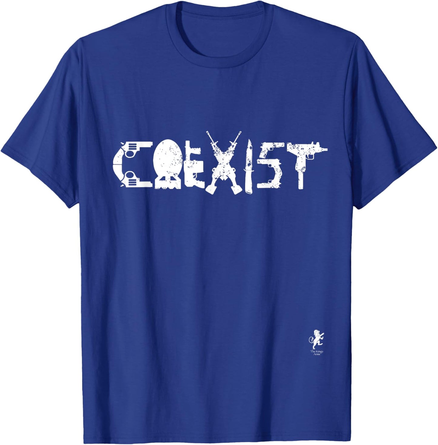 Coexist Firearms T-Shirt - T-Shirt | Royal