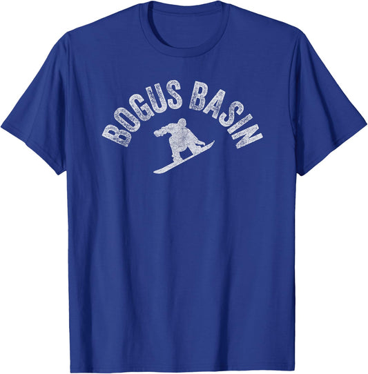 Bogus Basin Snowboard Vintage Snowboarder Retro Idaho T-Shirt - T-Shirt | Royal