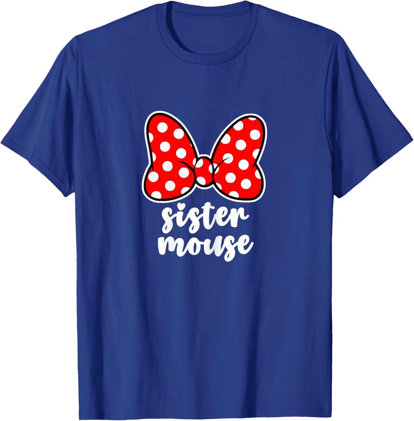 Kids Sister Mouse Bow Family Vacation - Youth, Toddler T-Shirt - T-Shirt | Royal