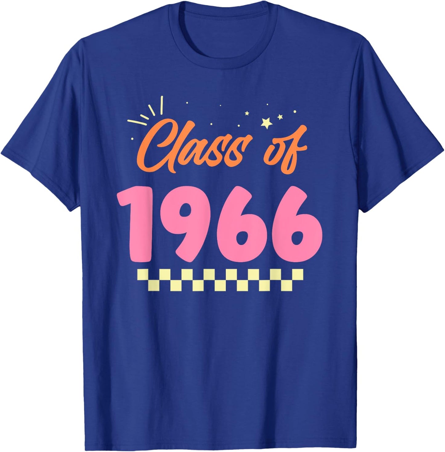 Class Of 1966 School Graduation Meetup Reunion T-Shirt - T-Shirt | Royal