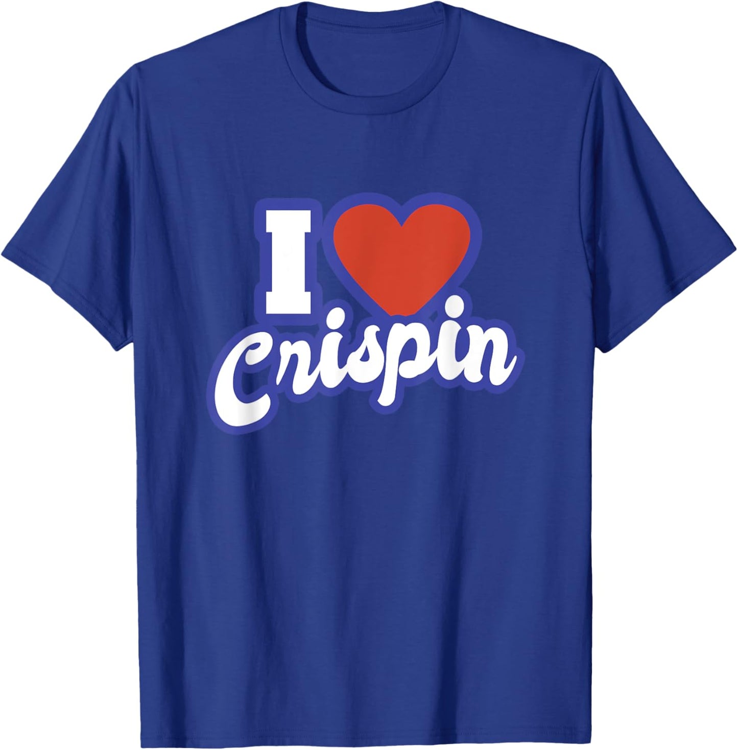 I Love Crispin T-Shirt - T-Shirt | Royal