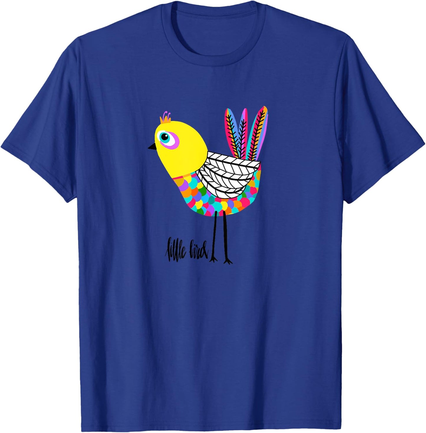 Women and Girls Bird Design is Fun and Cheery Gift Bird Love T-Shirt - T-Shirt | Royal