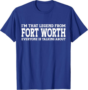 Fort Worth Hometown TX Texas Funny Funny City Fort Worth T-Shirt - T-Shirt | Royal