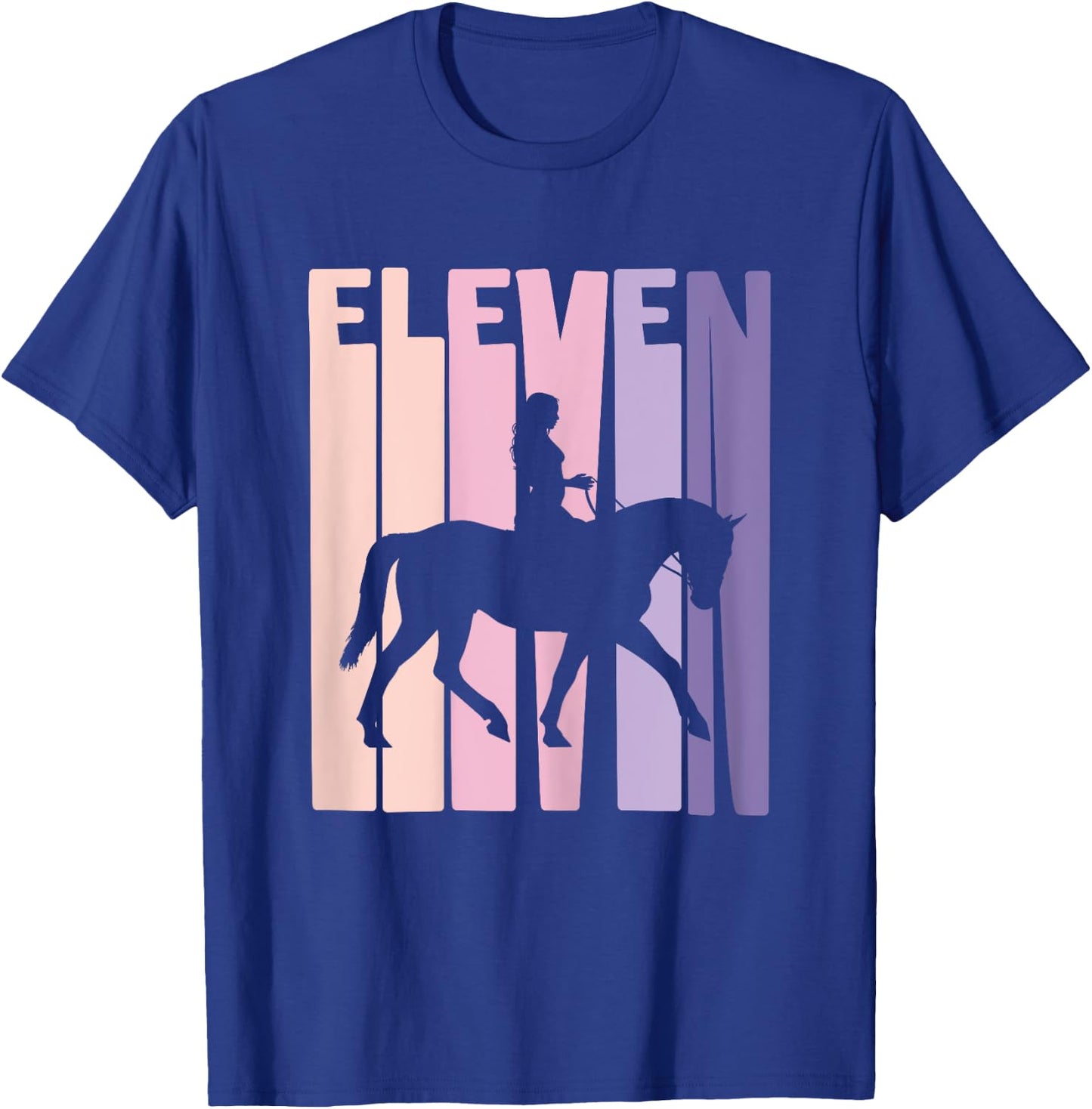 11th Birthday Gift Horse Rider Fan 11 Years Girls T-Shirt - T-Shirt | Royal