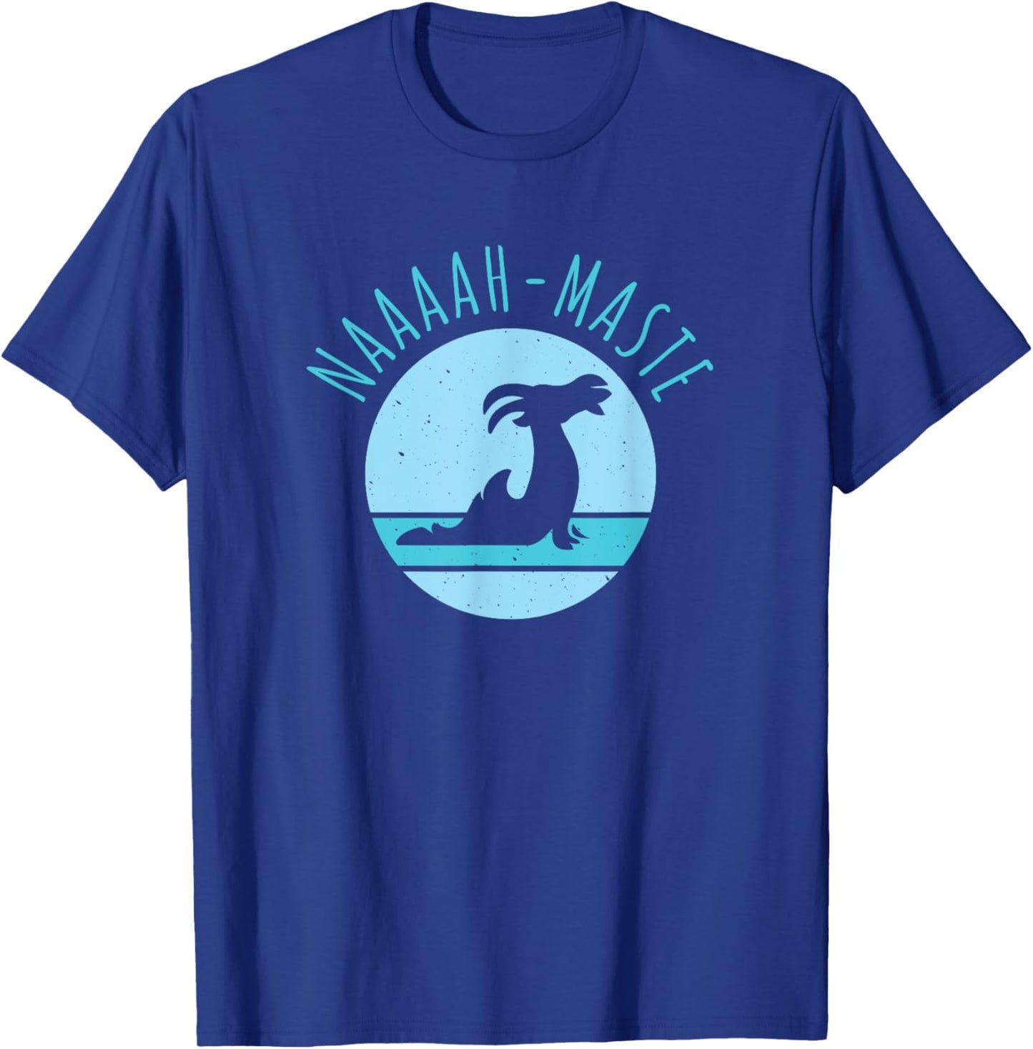 Funny Naaaah-maste Goat Yoga Namaste , Small, Black T-Shirt - T-Shirt | Royal