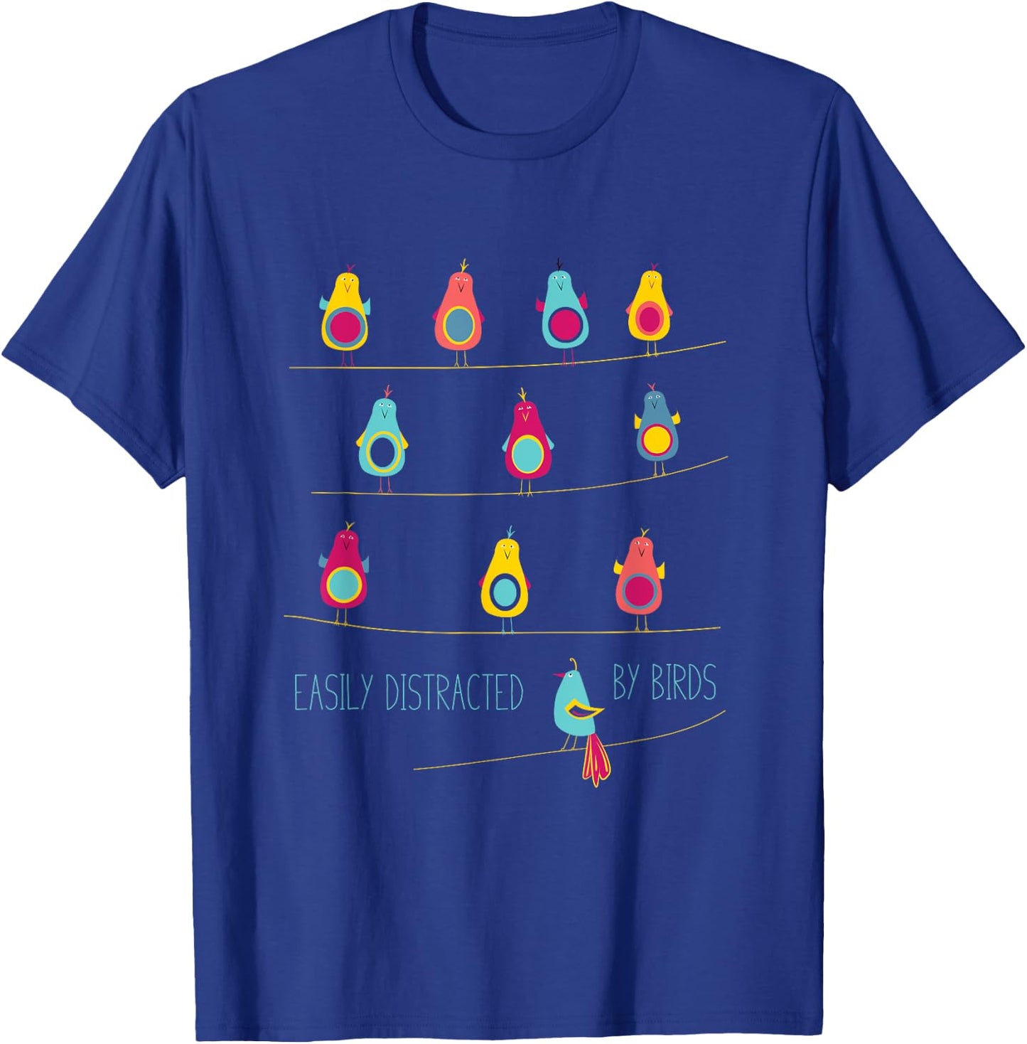 Funny Birding Design, Birder Birdwatching T-Shirt - T-Shirt | Royal