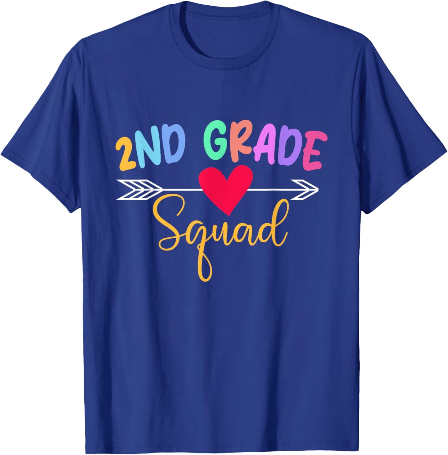 2nd Grade Squad - Teacher Student School T-Shirt - T-Shirt | Royal