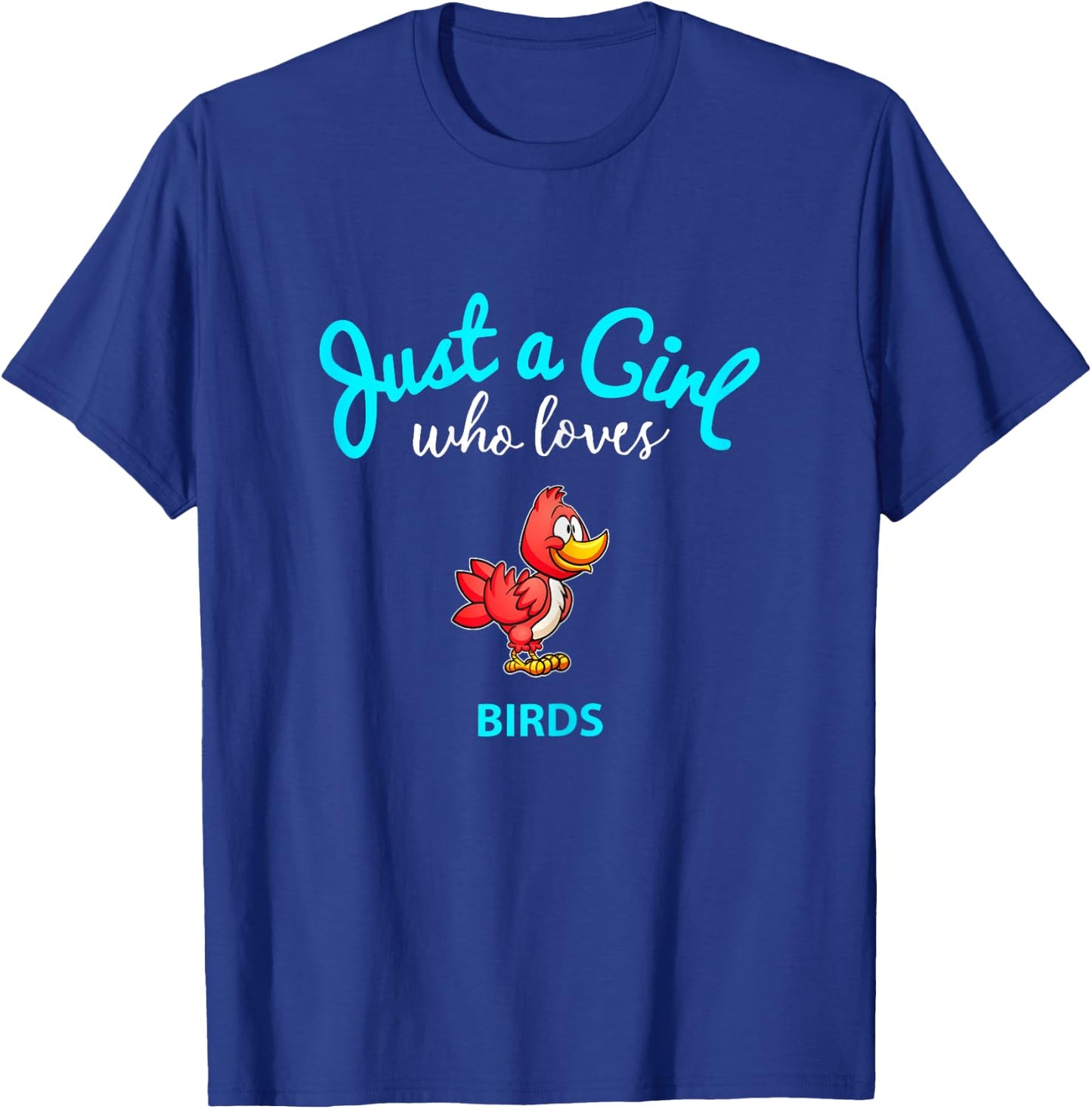 Bird Shirt for Girls | Children's Bird T-Shirt - T-Shirt | Royal