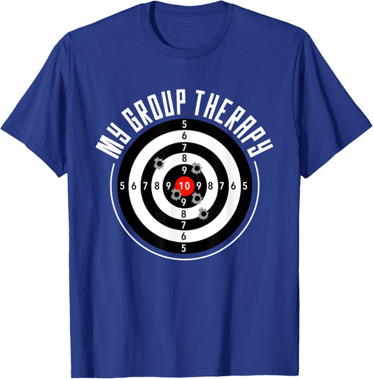 My Group Therapy Funny Gun Shooting Range Gift Women T-Shirt - T-Shirt | Royal
