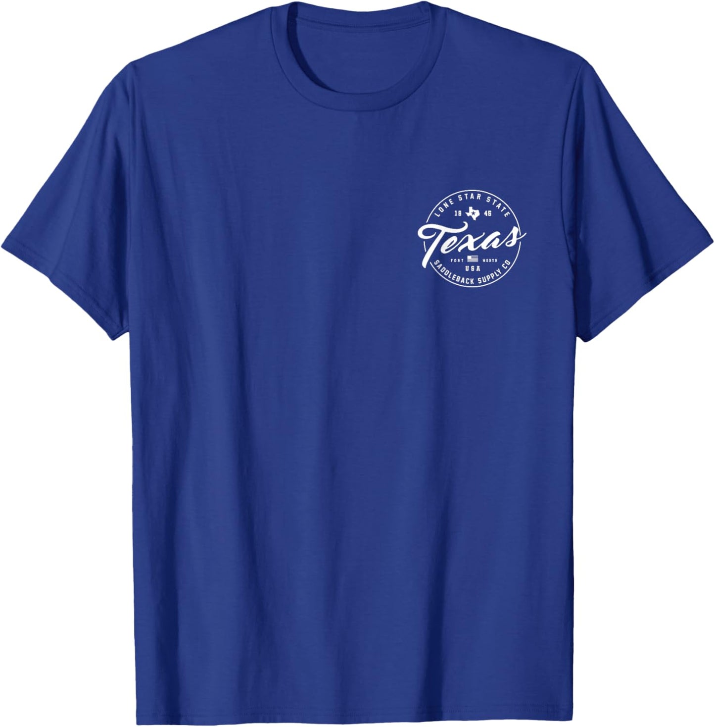 Saddleback ol' Texas White Logo Lightweight, Graphic T-Shirt - T-Shirt | Royal