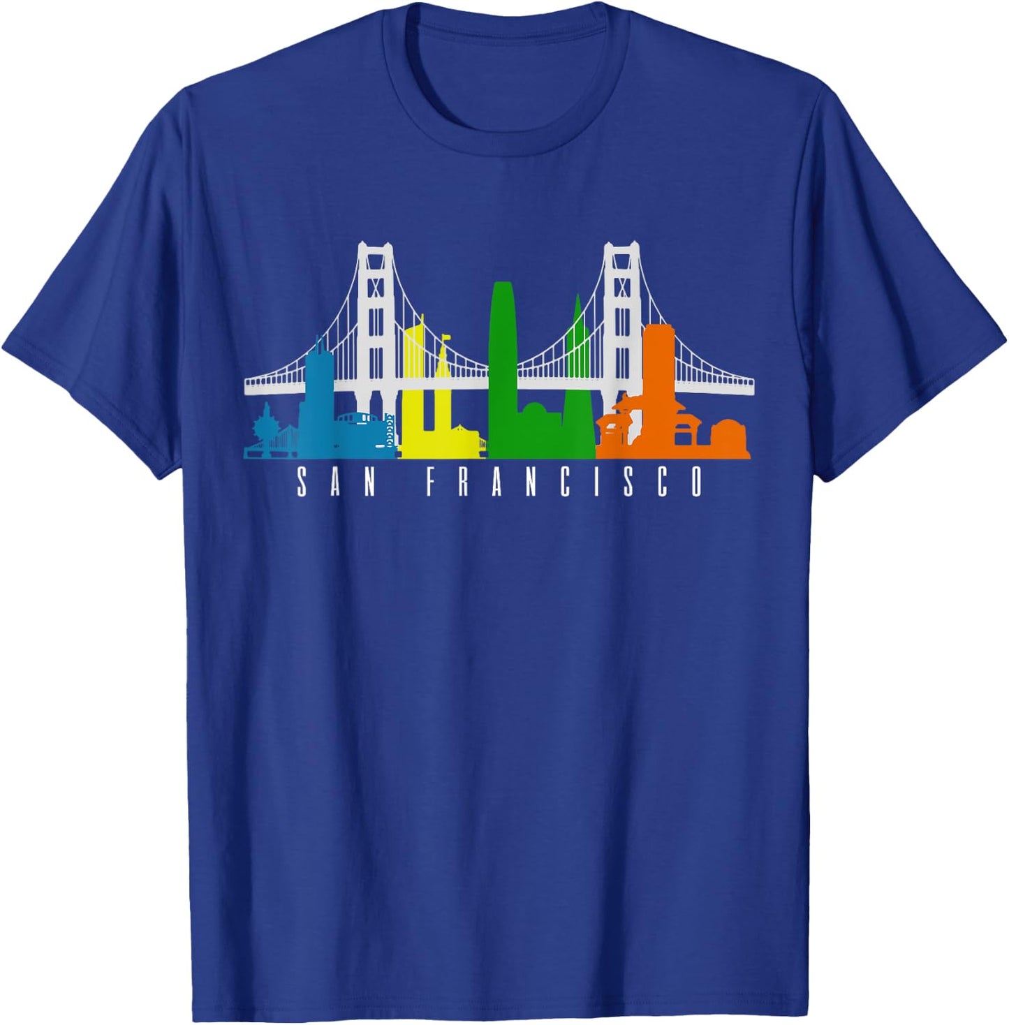 San Francisco California California USA America Souvenir T-Shirt - T-Shirt | Royal