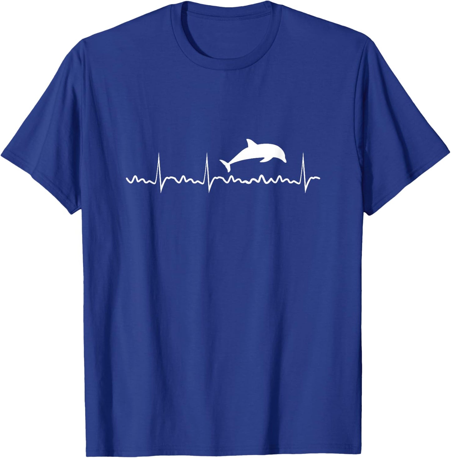 Dolphin Heartbeat Dolphin Trainer Animal T-Shirt - T-Shirt | Royal