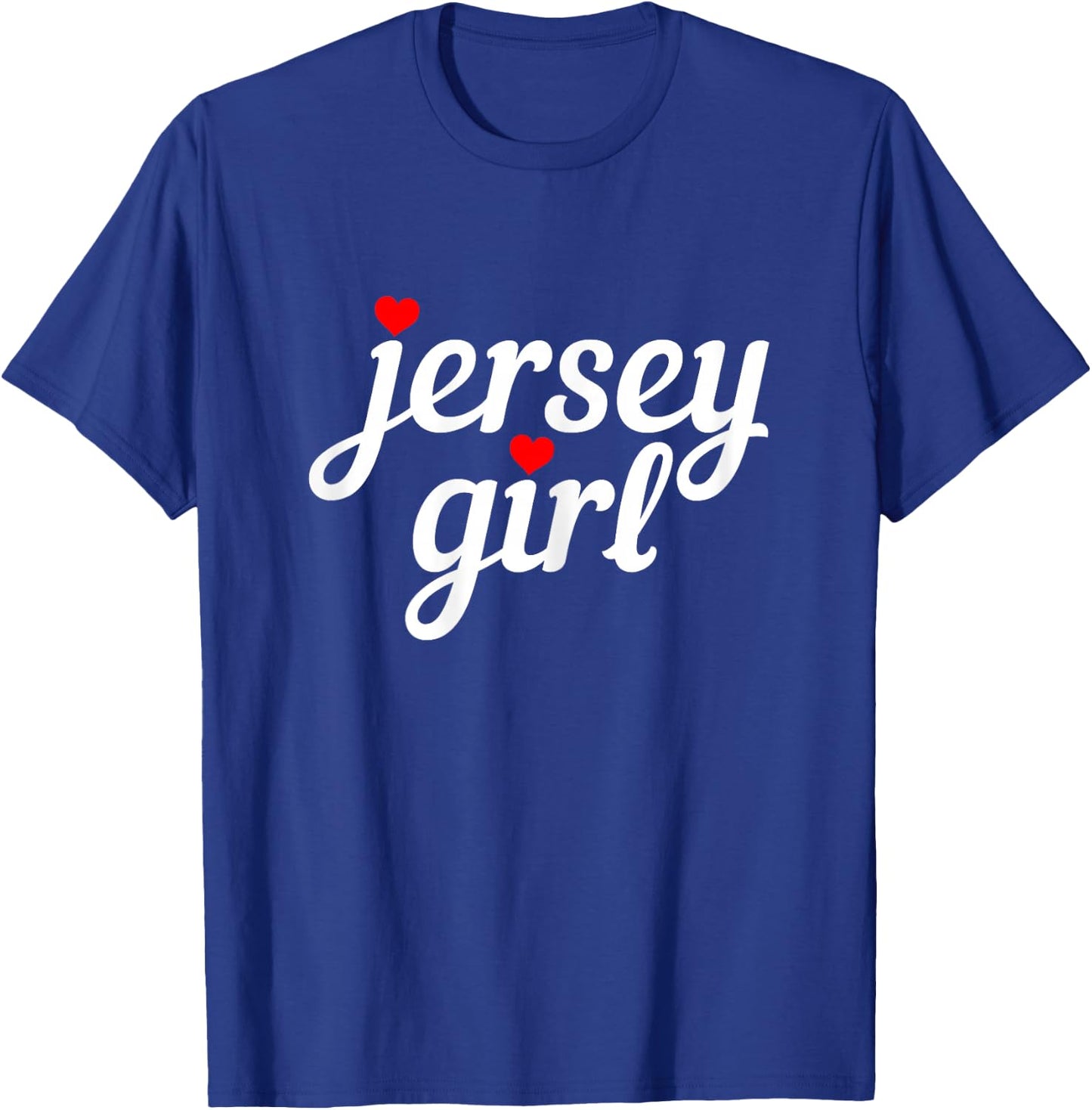 Jersey Girl New Jersey Heart Funny Cute New Jersey Pride T-Shirt - T-Shirt | Royal