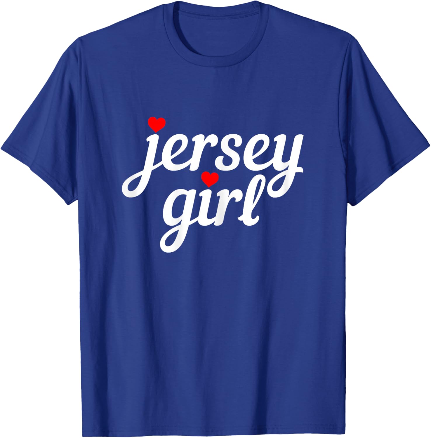Jersey Girl New Jersey Heart Funny Cute New Jersey Pride T-Shirt - T-Shirt | Royal