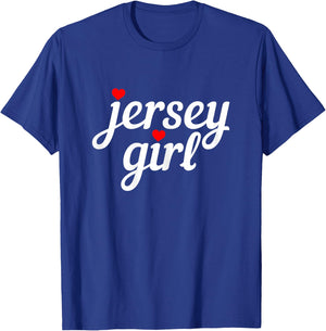 Jersey Girl New Jersey Heart Funny Cute New Jersey Pride T-Shirt - T-Shirt | Royal