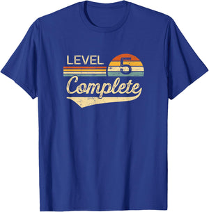 Level 5 Complete Vintage 5th Wedding Anniversary T-Shirt - T-Shirt | Royal