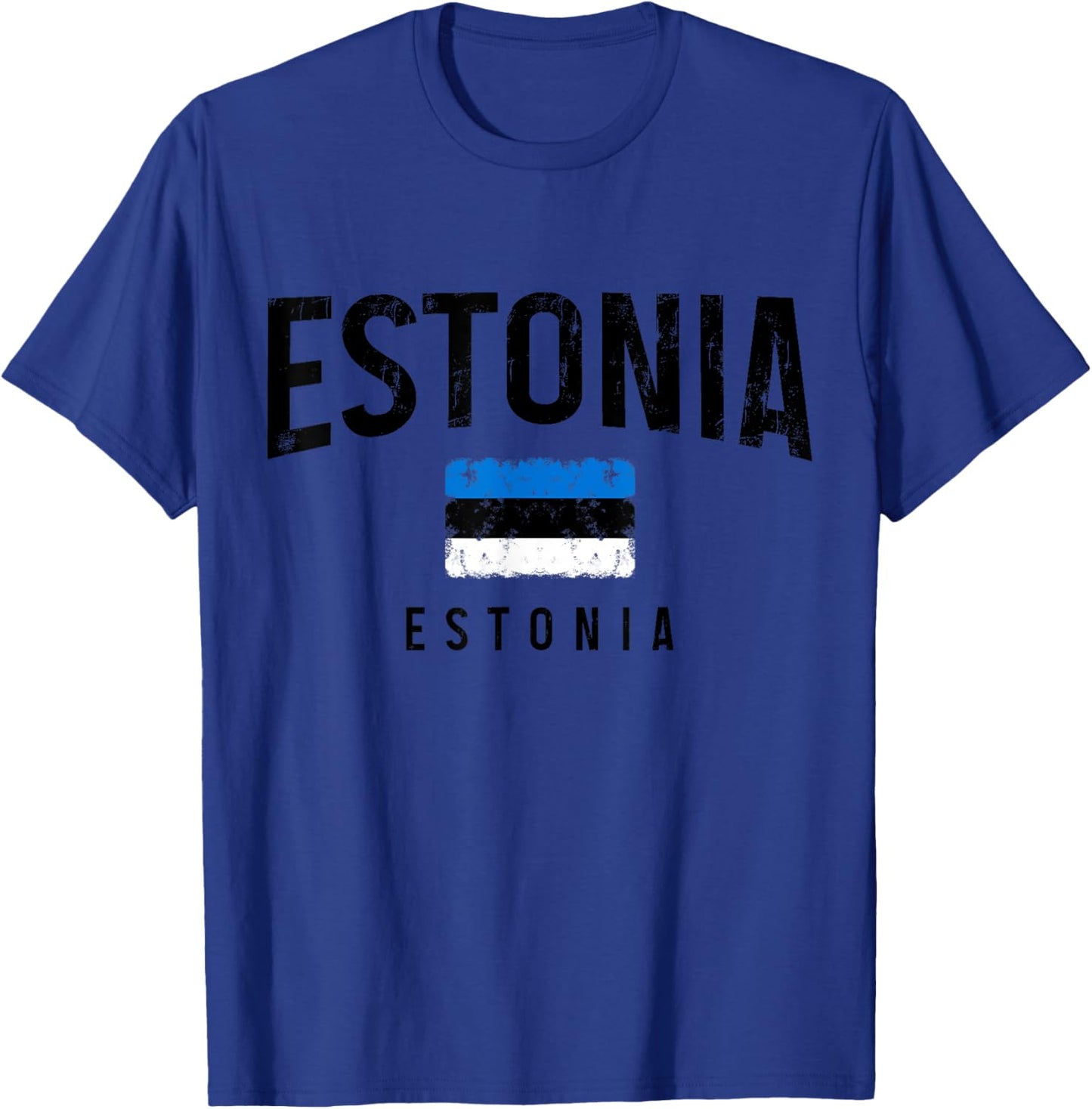 Estonia Estonia Estonian Flag Vintage Pride T-Shirt - T-Shirt | Royal