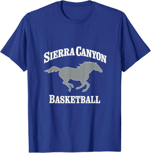 Sierra Canyon Basketball with Horse T-Shirt - T-Shirt | Royal