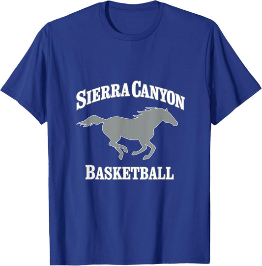 Sierra Canyon Basketball with Horse T-Shirt - T-Shirt | Royal
