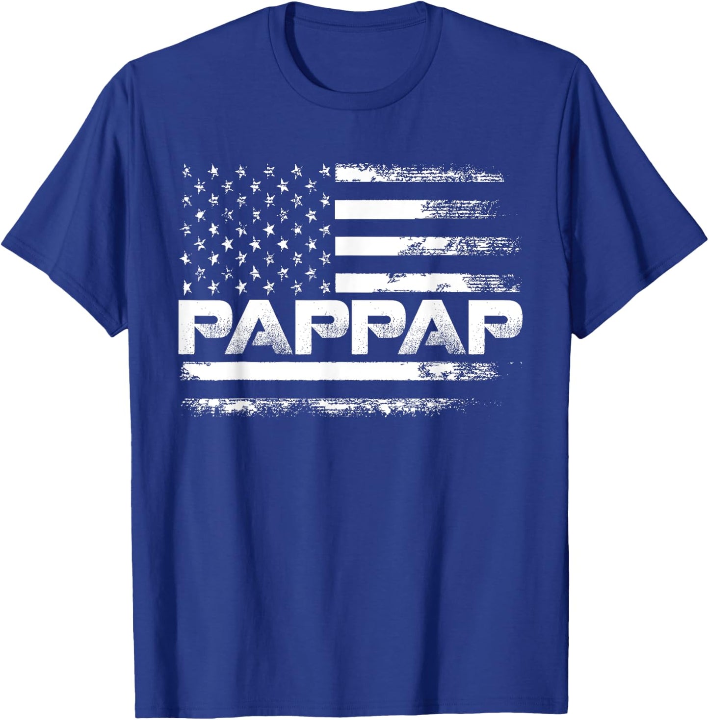 Pappap Gift America Flag Father's day T-Shirt - T-Shirt | Royal