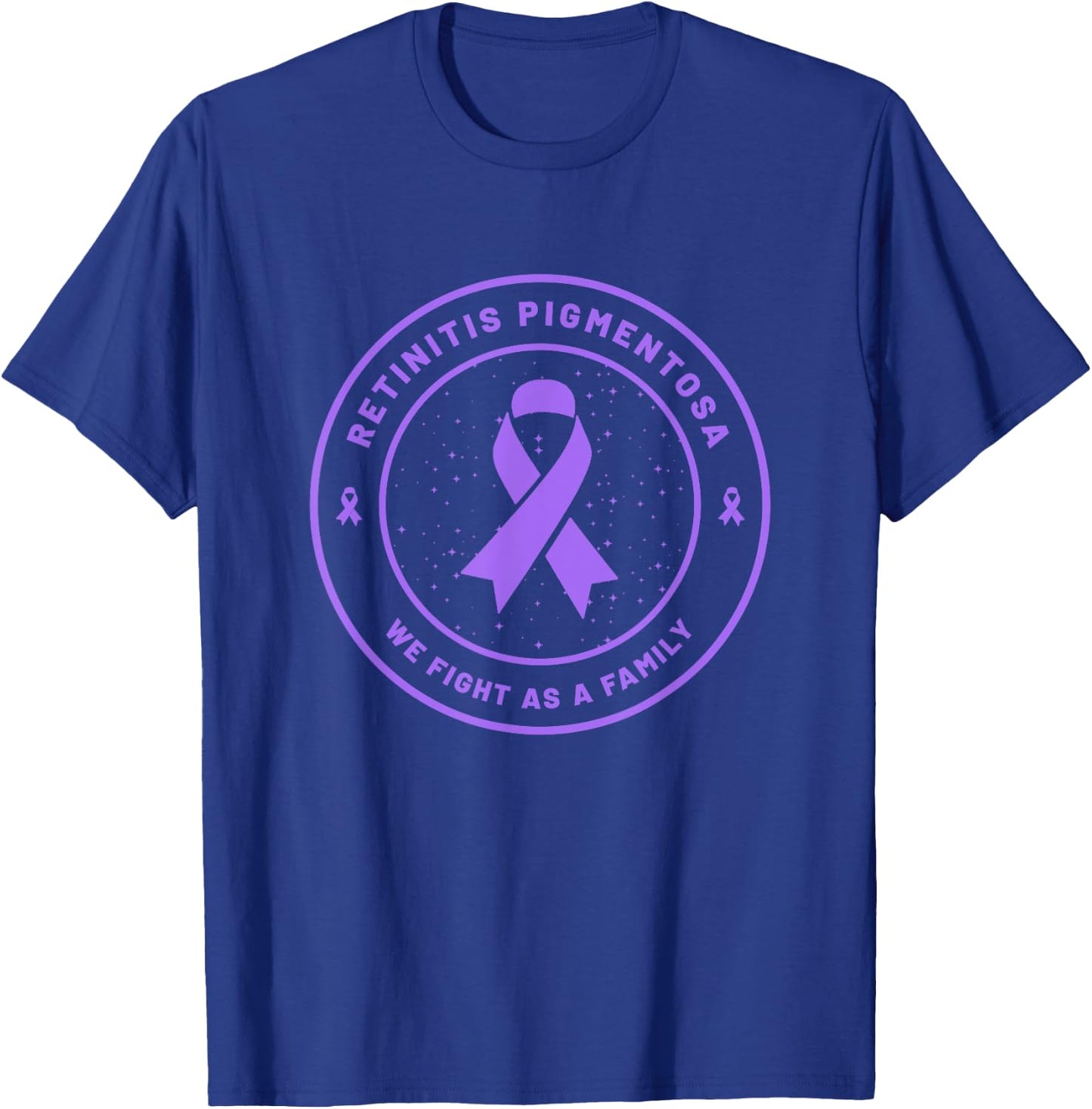 Retinitis Pigmentosa Ribbon Awareness Family Support Gift T-Shirt - T-Shirt | Royal