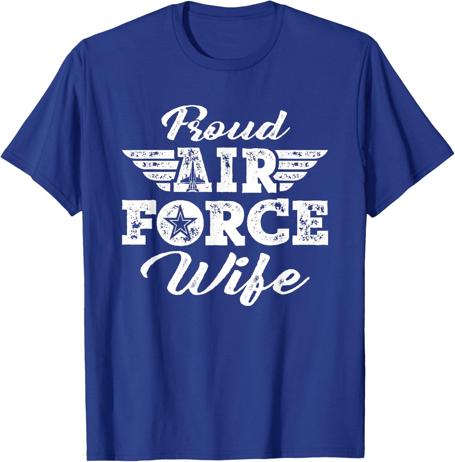 Proud US Air Force Wife - Pride Military Family Spouse Gifts T-Shirt - T-Shirt | Royal