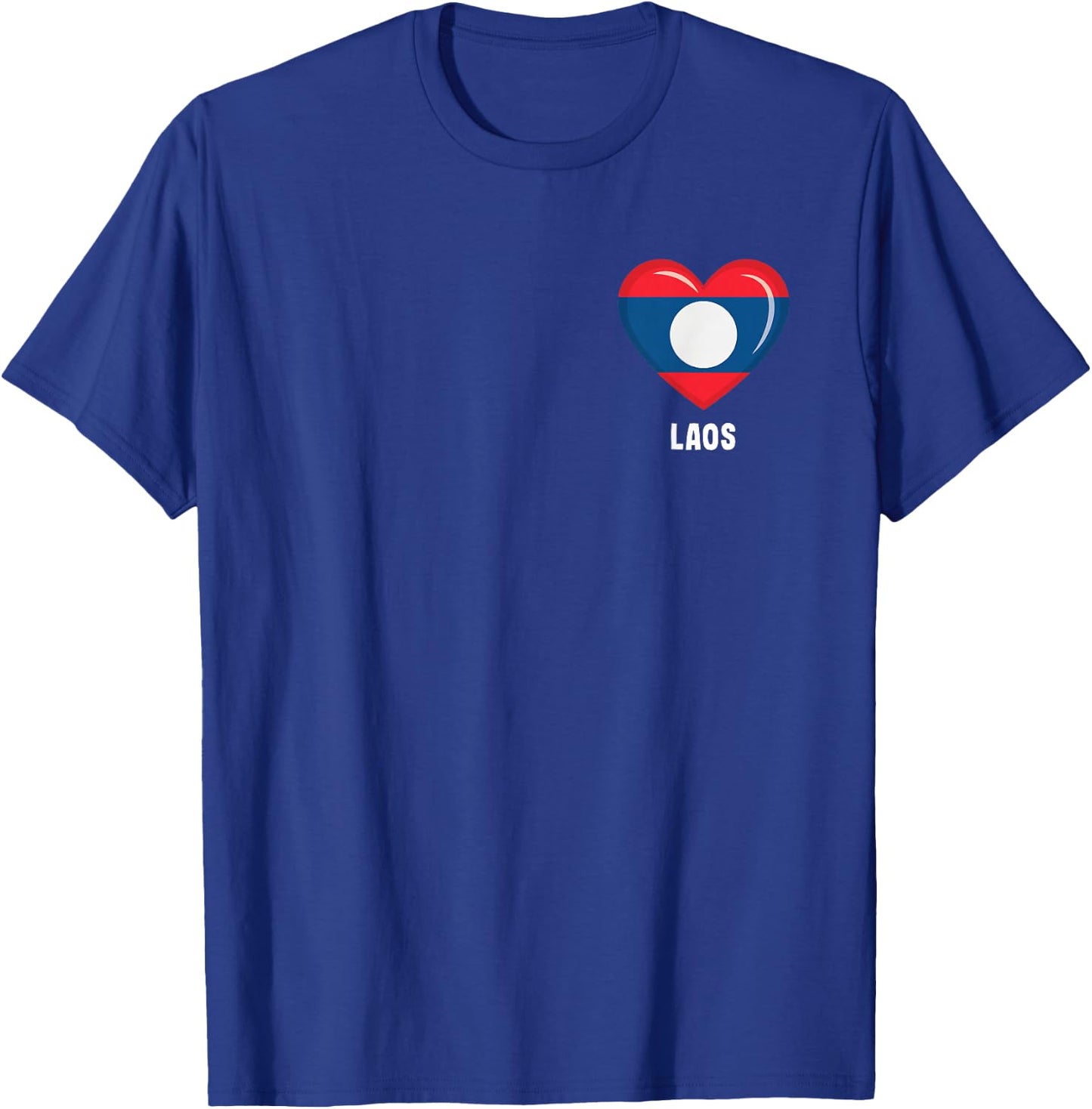 Laos Flag Shirt | Laotian T-Shirt - T-Shirt | Royal