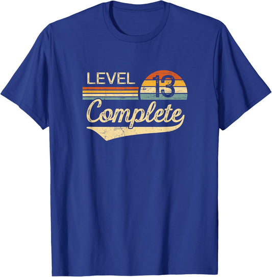 Level 13 Complete Vintage 13th Wedding Anniversary T-Shirt - T-Shirt | Royal