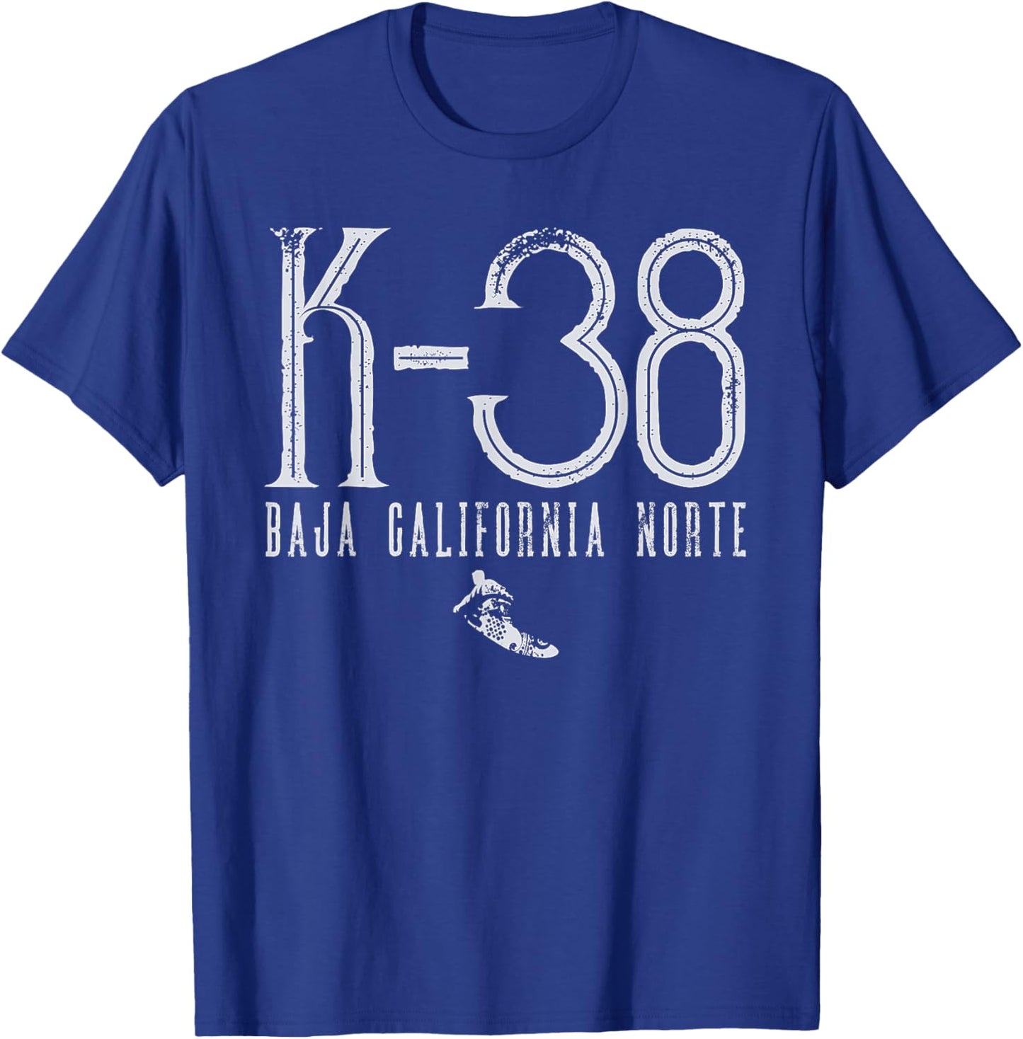 K-38 Surf Beach Baja California Norte Surfing Mexico Surfer Men Women Girls Kids T-Shirt - T-Shirt | Royal