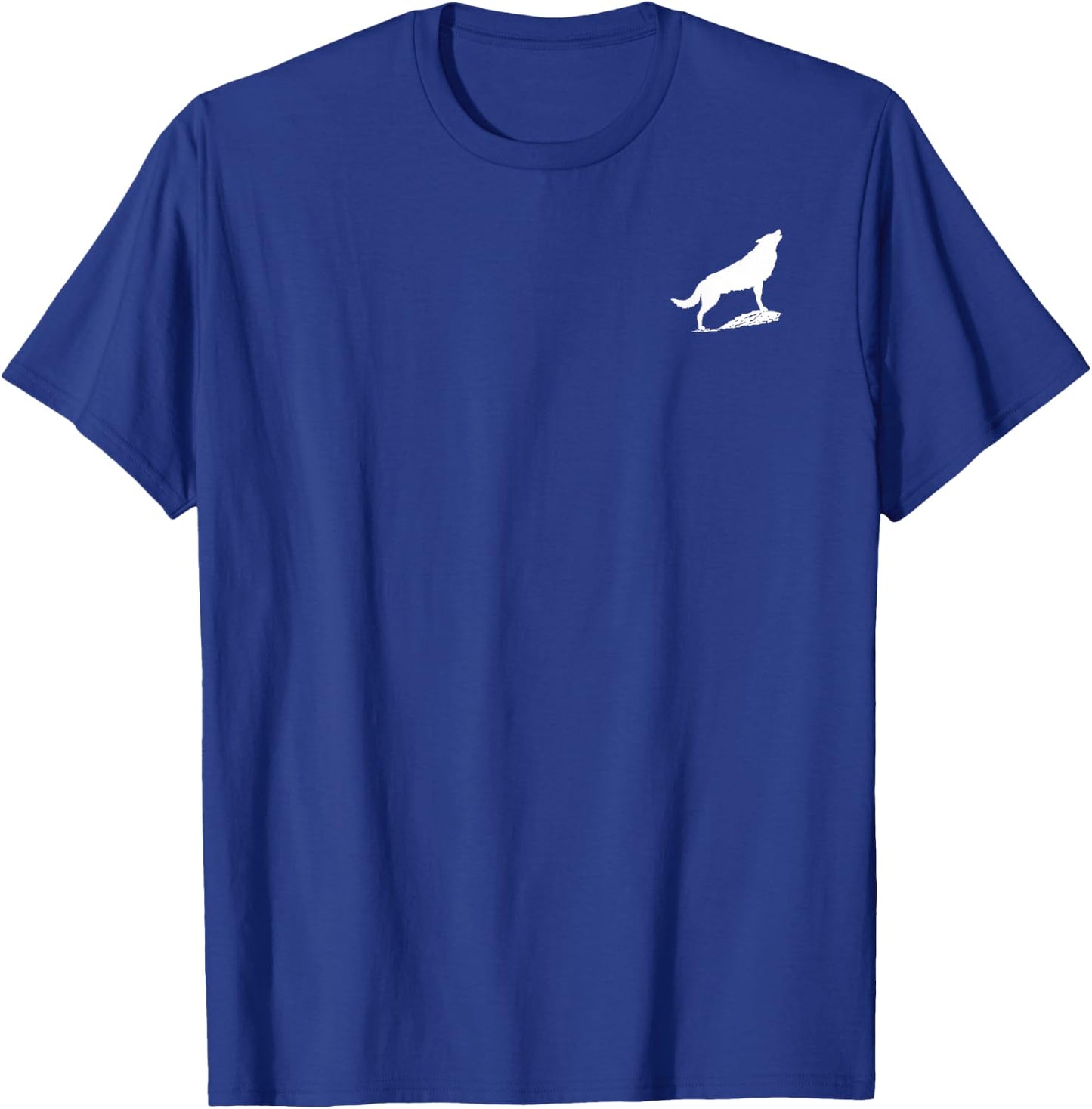 Wolf pocket-style Emblem. T-Shirt - T-Shirt | Royal