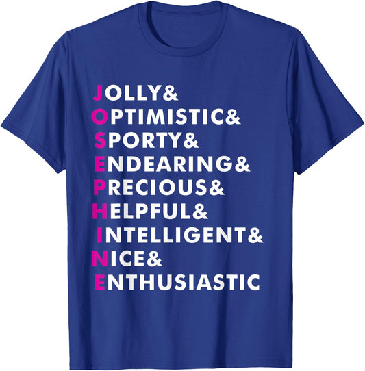 Josephine Name Shirt Personalized Gift T-Shirt - T-Shirt | Royal